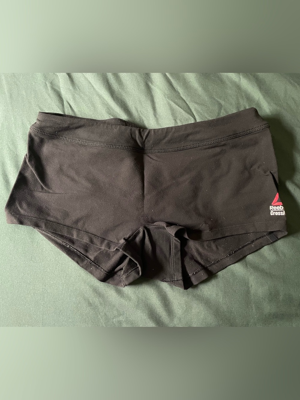 Reebok CrossFit Black Low-Rise Stretch Shorts Size Medium
